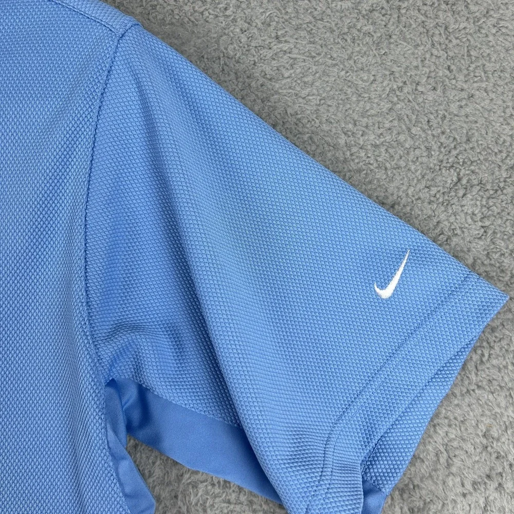 Nike Golf Polo Shirt‎ Mens XXL Blue Fit Dry Performance Athletic Swoosh Logo